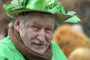 Carnaval. Hombre disfrazado